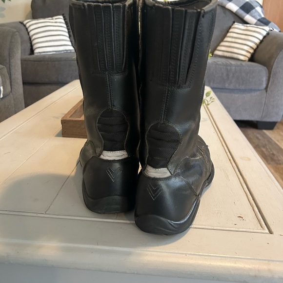 FRANK THOMAS Men's Size 12 Black Motorcycle Boots - Picture 9 of 12